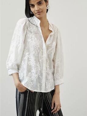 Anthropologie - The Bella Femme Buttondown